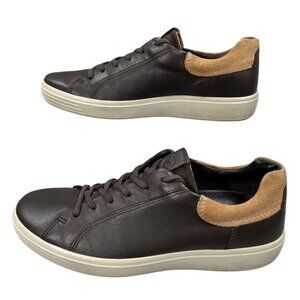 Ecco Men's "Soft 7" Brown Leather Casual Sneaker Shoe US 7, EU 41